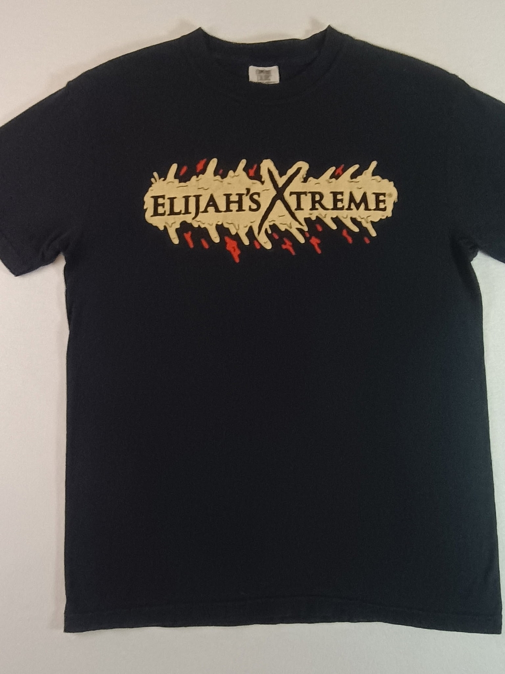 Comfort Colors Black Tee with Elijah's Xtreme Cream & Red Logo